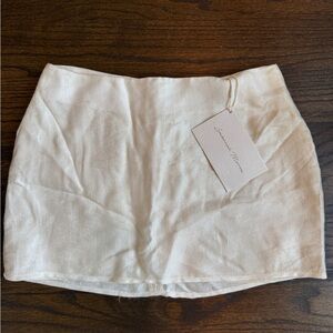 Savannah Morrow White Mini Skirt